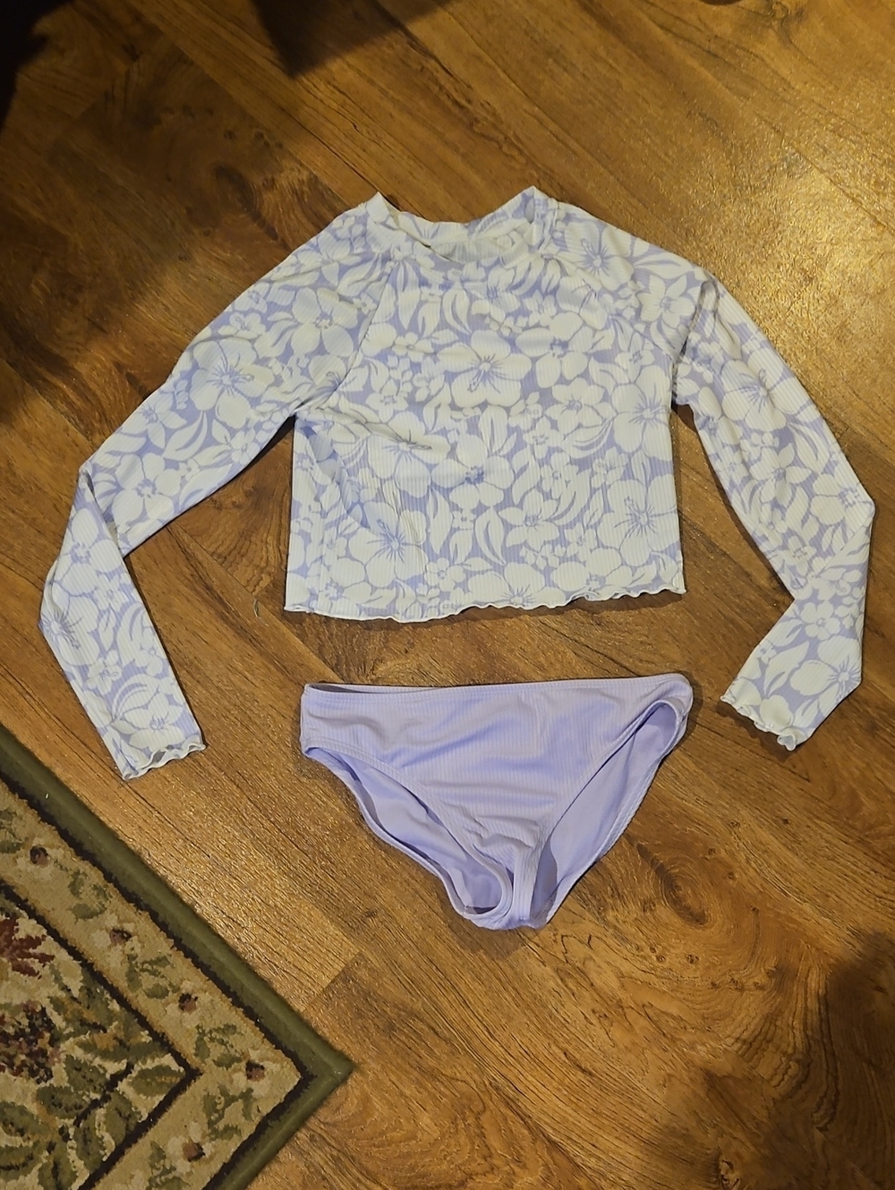 Girls Wonder Nation 2 Piece Swimsuit Size Large (10-12)